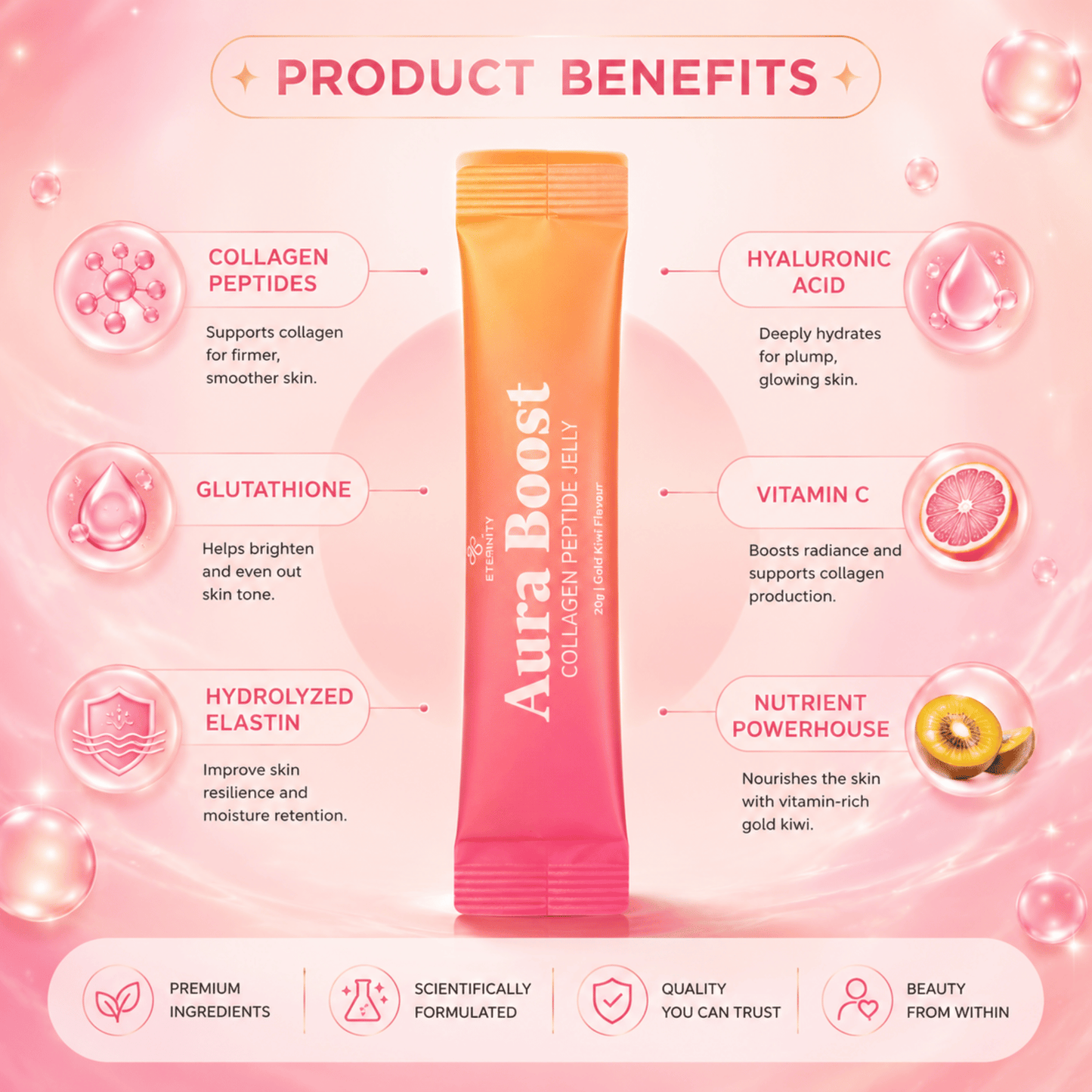 Aura Boost Collagen Peptide Jelly - 1 Box